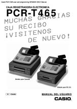 PCR-T465 user and programming SPANISH ONLY